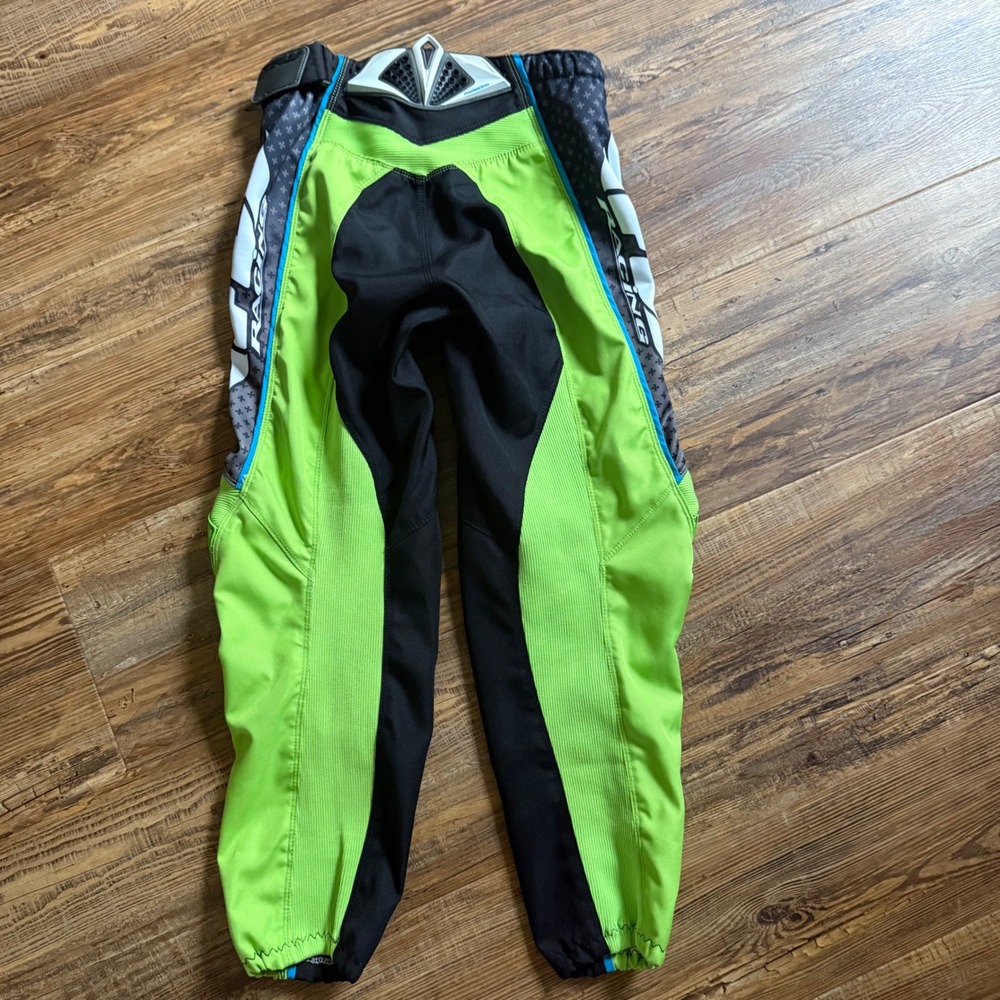 Fly Racing F-16 Motocross Pants Mens 30 Green Black MX Dirt Bike Gear BMX - Picture 7 of 12